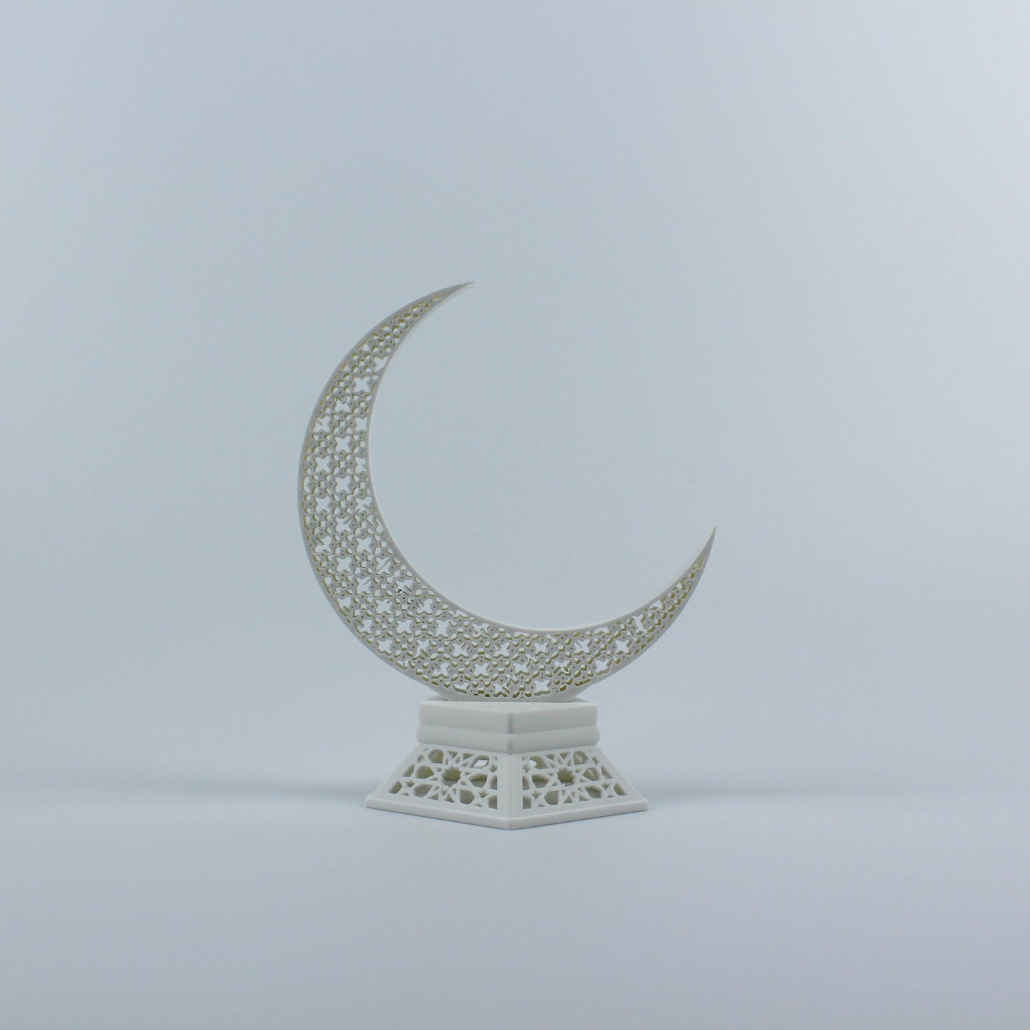 Ramadan Crescent Moon Decor - 3D Printed Islamic Ornament [01]